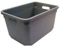 New England Plastics Nesting Container, Gray, Fiberglass Reinforced Composite, 18 in L, 12 1/2 in W, 10 in H H-1812-10 GRAY