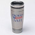 Quality Resource Group Travel Mug, Proud To Be Safe, 18 oz. 3771