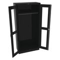 Tennsco 22 ga. Steel Storage Cabinet, 36 in W, 78 in H, Stationary CVD1871 BLACK