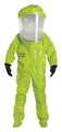 Dupont Encapsulated Suit, Yellow, Tychem(R) 10000, Hook-and-Loop TK554TLYMD00015C