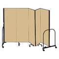 Screenflex Partition, 9 Ft 5 In W x 5 Ft H, Beige CFSL505-DO