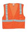 Kishigo 4XL Class 2 High Visibility Vest, Orange 1084-4X