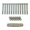 Zoro Select Barricade Hardware Kit, Silver 800HDWE100