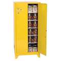 Eagle Mfg Paints and Inks Cabinet, 96 Gal., Yellow YPI62XLEGS