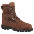 Rocky Size 10-1/2W Men's 8 in Work Boot Steel Work Boot, Brown FQ0006223