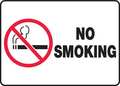 Accuform No Smoking Sign, 7" H, 10" W, Rectangle, English, MSMK427VA MSMK427VA