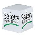 Quality Resource Group Slogan Memo Cube, Safety Begins Here 8109-2