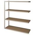 Tennsco Boltless Shelving Add-On, 60x24, 4 Shelf ZV7-6024A-4D SAND