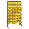Quantum Storage Systems Steel Pick Rack, 36 in W x 60 in H x 12 in D, 8 Shelves, Yellow QPRS-102YL