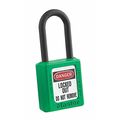 Master Lock Lockout Padlock, KA, Green, 1-3/4"H 406KAGRN 4XX0003