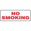 Accuform No Smoking Sign, 5 in H, 14 in W, Rectangle, English, MSMK406VA MSMK406VA