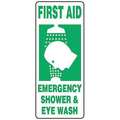 Accuform First Aid Sign, 17" Height, 7" Width, Plastic, Rectangle, English MFSD996VP
