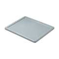 Rubbermaid Commercial Gray Plastic Lid, 23.8 in L, 19.8 in W, 1" H FG173000GRAY