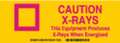 Brady Radiation Caution Sign, 3 1/2 in H, 10 in W, Aluminum, Rectangle, 46848 46848