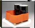 Zoro Select Four Drum Spill Container, Orange SP455 ORANGE