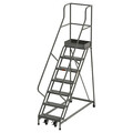 Ega 106 in H Steel Rolling Ladder, 7 Steps, 450 lb Load Capacity CA-Z036