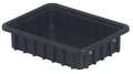 Lewisbins Divider Box, Black, Polypropylene, 10 3/4 in L, 8 3/8 in W, 2 1/2 in H, 0.07 cu ft Volume Capacity DC1025 XL