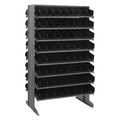 Quantum Storage Systems Steel Pick Rack, 36 in W x 60 in H x 24 in D, 16 Shelves, Black QPRD-101BK