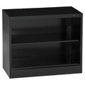 Tennsco 2-Shelf Bookcase, All Welded Steel 30"x36" Black BC18-30 BLACK