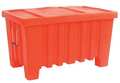Myton Industries Orange Bulk Container, Plastic, 8.7 cu ft Volume Capacity MTW-1ORANGE