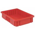 Quantum Storage Systems Divider Box, Red, polypropylene, 0.23 cu ft Volume Capacity DG92035RD