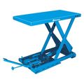 Bishamon Scissor Lift Table, Foot Control, 1650 lb. Cap, 20"W, 40"L X-75C