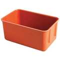 Molded Fiberglass Nesting Container, Red, Fiberglass Reinforced Composite, 9 3/4 in L, 6 1/8 in W, 4 1/2 in H 9261085280
