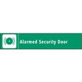 Electromark Security Sign, 1 3/4 in Height, 9 in Width, Vinyl, English S329A