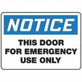 Accuform Notice Sign, 10"X14", Plastic, MEXT801VP MEXT801VP