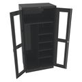 Tennsco 22 ga. ga. Steel Storage Cabinet, 36 in W, 78 in H CVD7820 BLACK