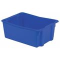 Lewisbins 40 lb Hang & Stack Storage Bin, Plastic, 18 3/4 in W, 10 1/2 in H, 26 1/8 in L, Blue SN2618-10 BLUE