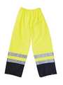 Occunomix Hi-Viz Rainwear Pant, Yellow, 2XL LUX-TENR-Y2X