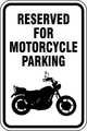 Lyle Motorcycle Parking Sign, 18" x 12, RP-114-12HA RP-114-12HA