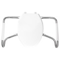 Bemis Open Front Toilet Seat, Elongated, Safety Side Arms MA2150