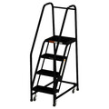 Ega 70 in H Steel Rolling Ladder, 4 Steps, 450 lb Load Capacity CA-F007-BL