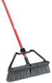 Libman 18 in Sweep Face Push Broom, Gray 826G