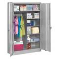 Tennsco 20/22 ga. ga. Carbon Steel Storage Cabinet, 48 in W, 78 in H, Stationary J1878SUC LIGHT GREY