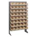 Quantum Storage Systems Steel Pick Rack, 36 in W x 60 in H x 12 in D, 8 Shelves, Ivory QPRS-102IV