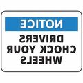 Electromark Notice Sign, 10 in Height, 14 in Width, Vinyl, English S1397V10