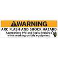 Electromark ARC Flash Warning Label, 5 In. W, PK5 EL2074