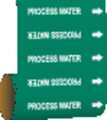 Brady Pipe Marker, Process Water, Green, 41568 41568