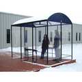 No Butts Bin Co Smoking Shelter - 3-Sided NBS0416BW