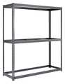 Edsal Freestanding Bulk Storage Rack, 48 in D, 60 in W, 3 Shelves, Gray RL2452