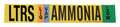Brady Ammonia Pipe Marker, LTRS, 3 to 5In 90415