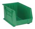 Quantum Storage Systems 75 lb Hang & Stack Storage Bin, Polypropylene, 11 in W, 10 in H, Green, 18 in L QUS260GN