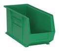 Quantum Storage Systems 60 lb Hang & Stack Storage Bin, Polypropylene, 8 1/4 in W, 9 in H, 18 in L, Green QUS265GN