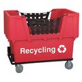 Zoro Select Basket Truck, Recycling, Cap 1100 Lb, Red N1017261-RED-RECYCLE
