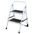 Zoro Select Step Stool, White, Load Capacity 225 lb 803CJ6