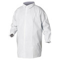 Kleenguard Breathable Lab Coat, Fabric, White, s 30938