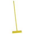 Vikan 16 in Sweep Face Push Broom, Soft/Stiff Combination, Yellow, 59 in L Handle 31746/29626